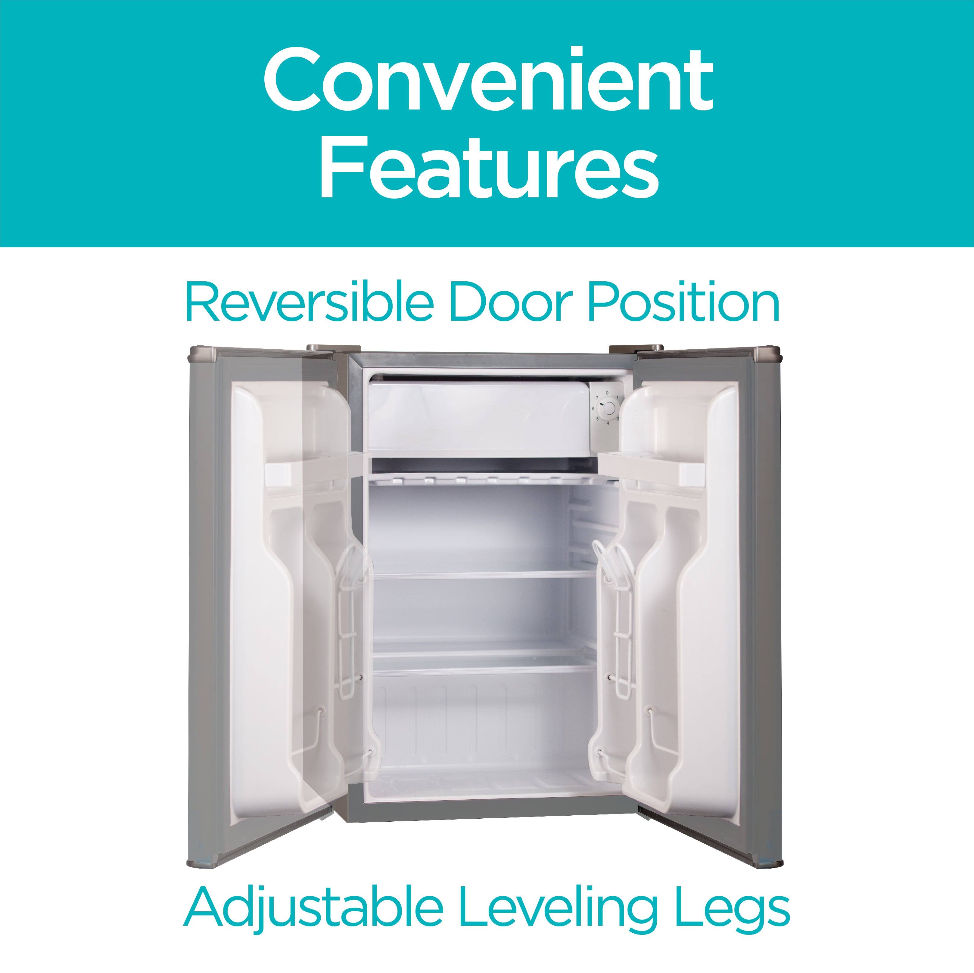 Convenient Features
Reversible Door Position
Adjustable Leveling Legs