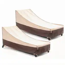 F&J Outdoors - Premium Waterproof Outdoor Patio Chaise Lounge Covers - Multicolor