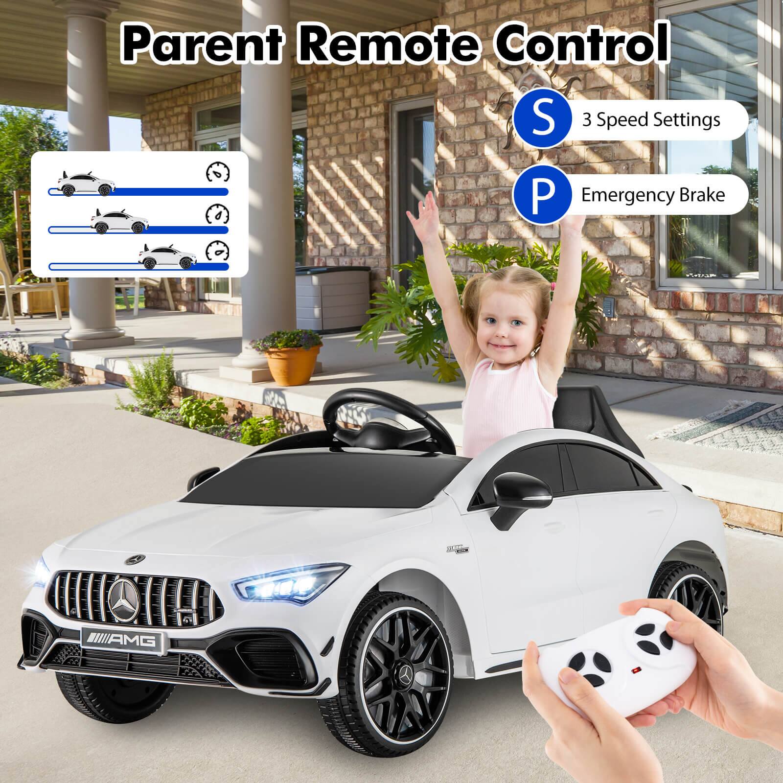 Parent Remote Control

- 3 Speed Settings
- Emergency Brake

S
P