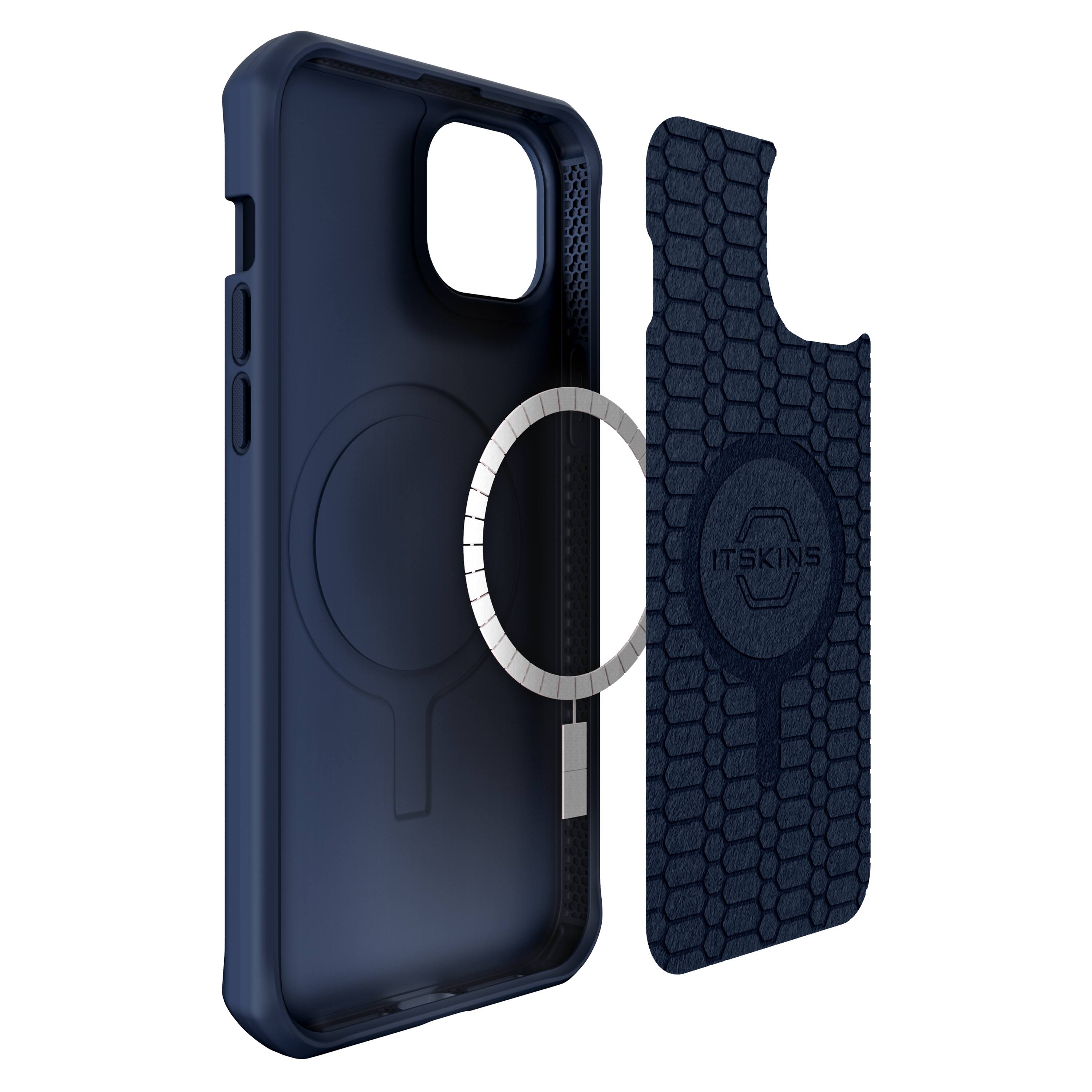 Alt View 2. Itskins - Ballistic R Nylon MagSafe Case for Apple iPhone 14 Plus.