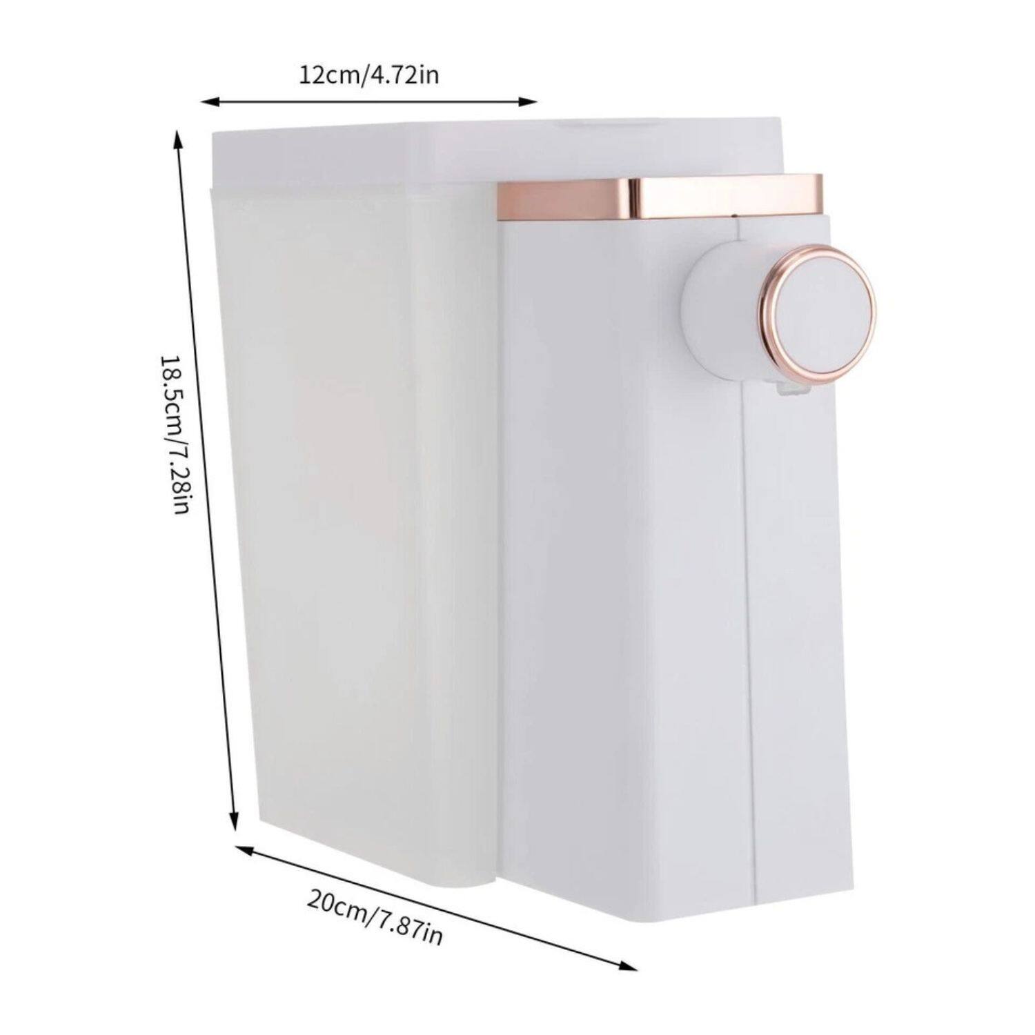 12cm/4.72in  
18.5cm/7.28in  
20cm/7.87in