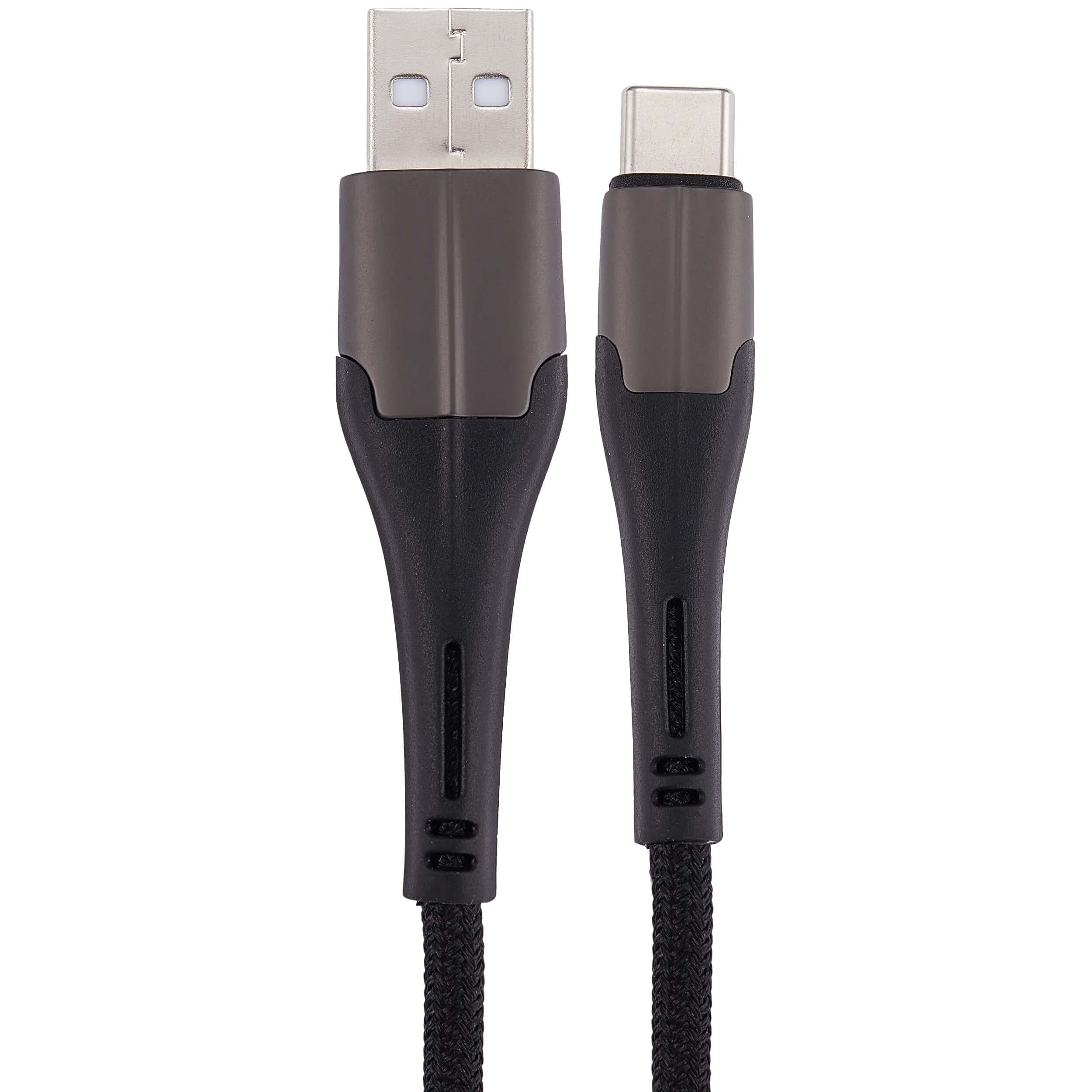 Alt View 1. Ampsentrix - 6 ft USB Type C To USB Type A Cable (Alpha) - Black - Black.