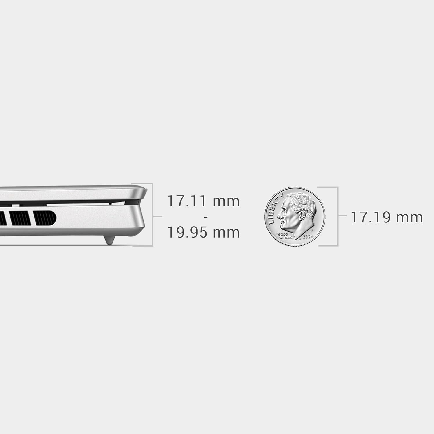 17.11 mm  
19.95 mm  
LIBERTY  
IN GOD WE TRUST  
2020  
17.19 mm