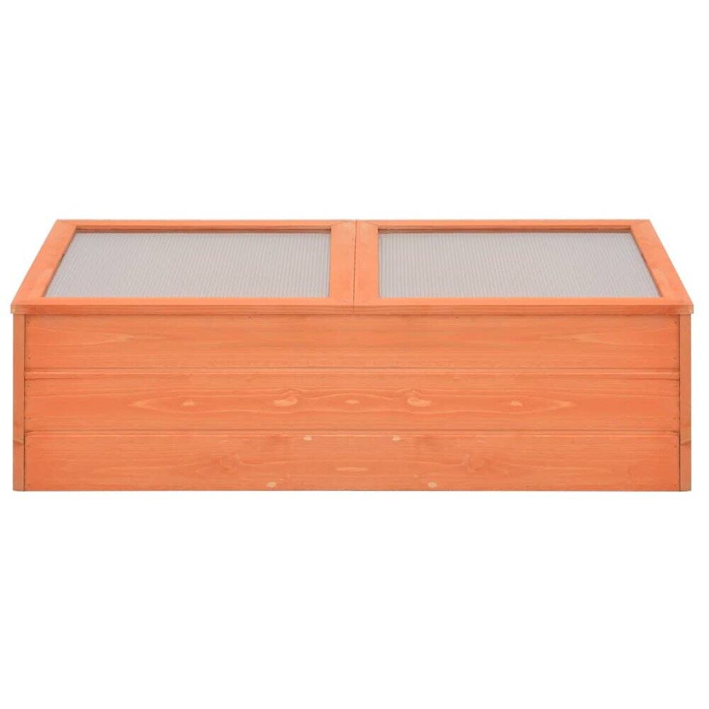 Left. vidaXL - vidaXL Greenhouse Natural wood Wood and PC board - Brown.