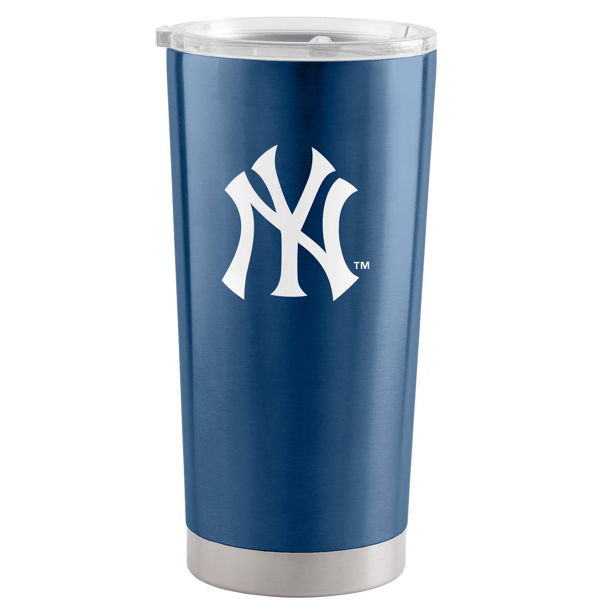 Front. Logo Brands - New York Yankees 20oz. Stainless Steel Game Day Tumbler - Multicolor.