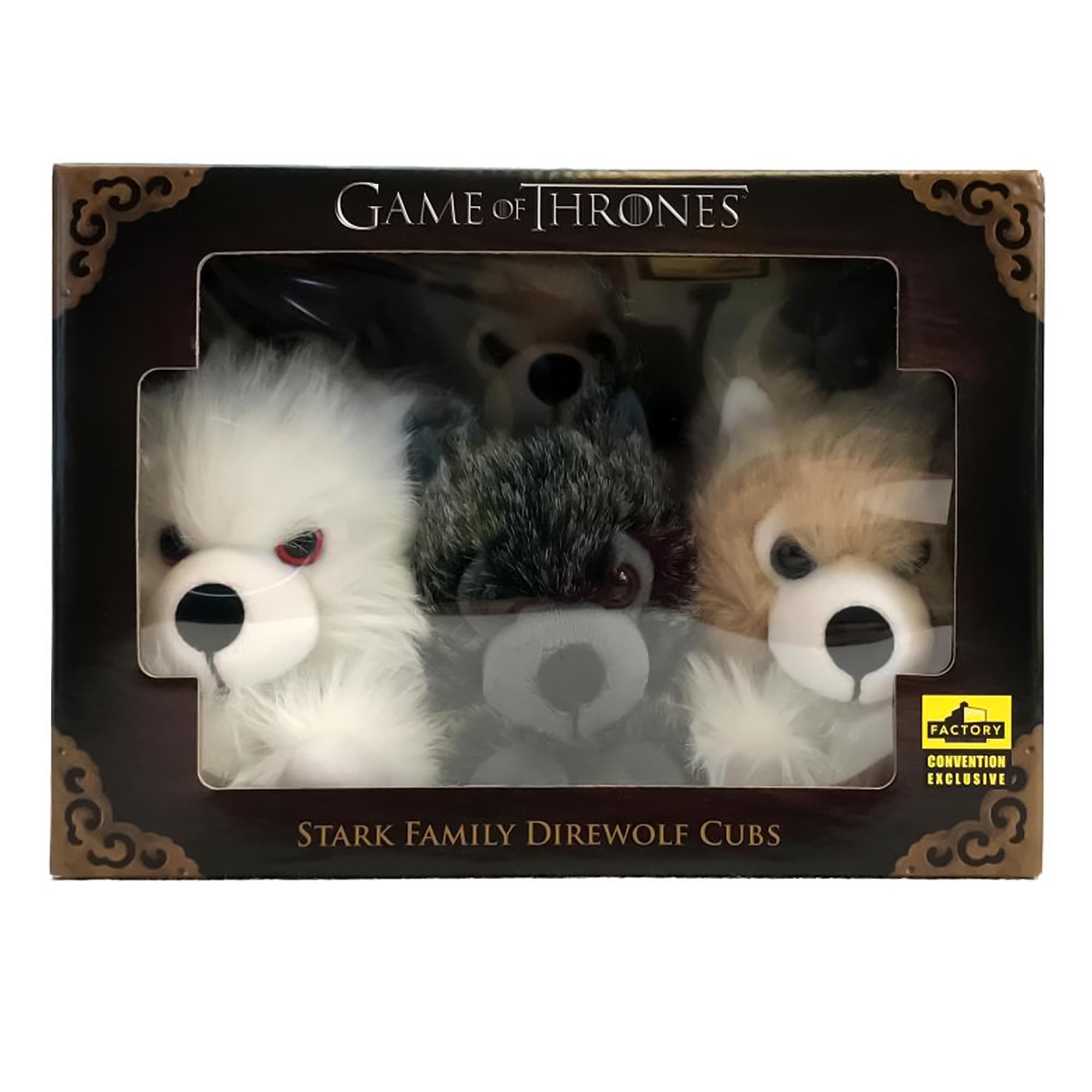 GAME OF THRONES  
STARK FAMILY DIREWOLF CUBS  

FACTORY CONVENTION EXCLUSIVE
