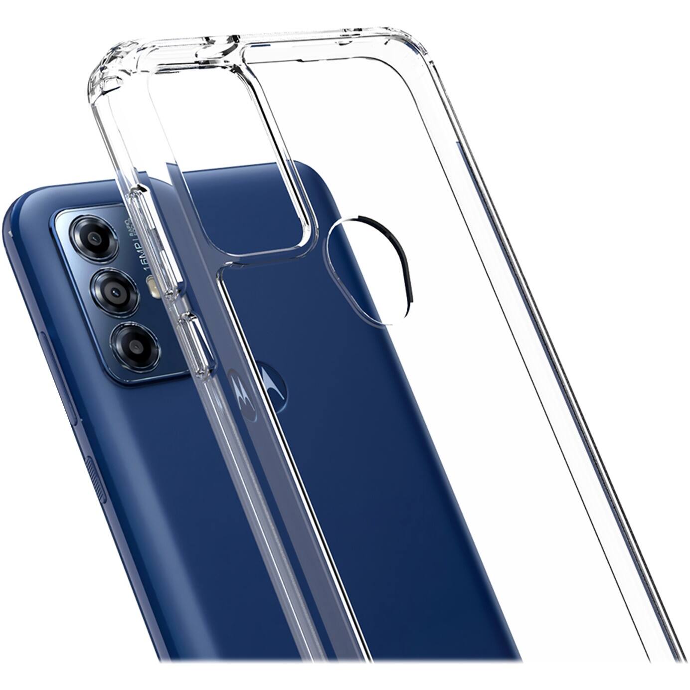 Alt View 15. SaharaCase - Hybrid Flex Series Case for Motorola Moto G Play (2023) - Clear.