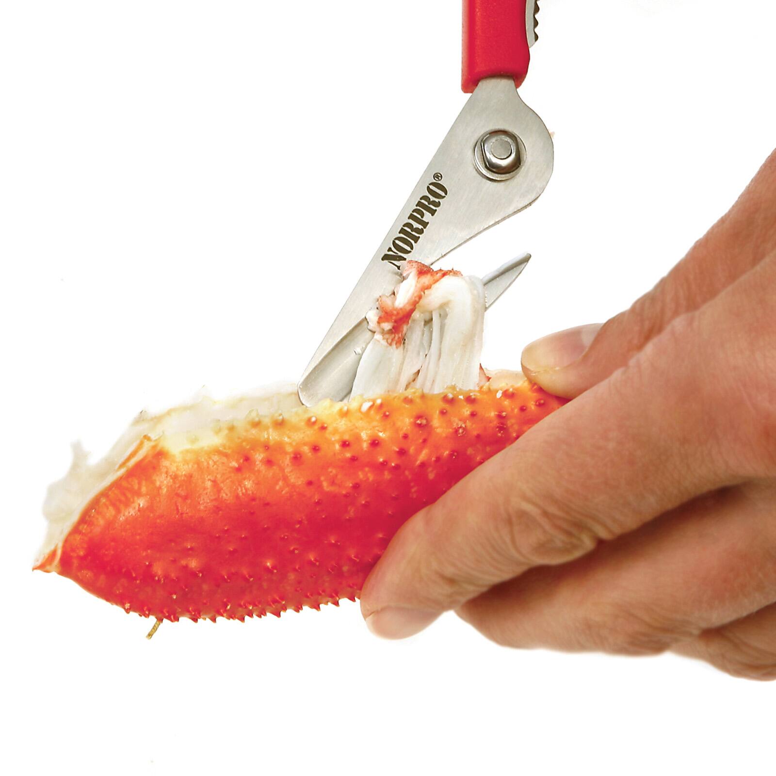 Alt View 3. Norpro - Ultimate Seafood Shears, 7.5-Inch - Red.