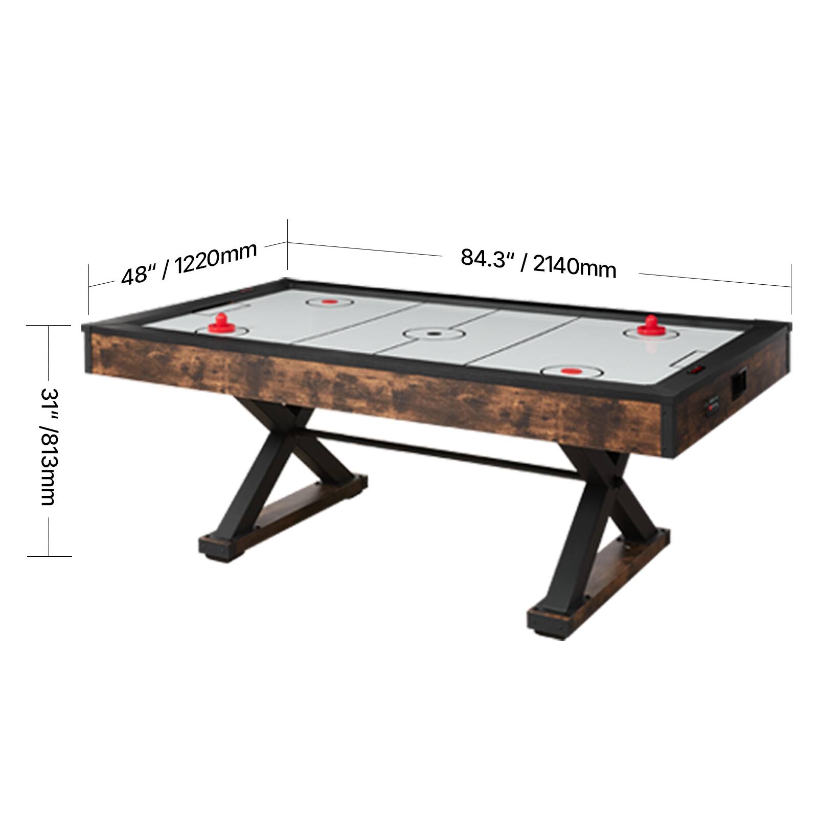 48" / 1220mm
84.3" / 2140mm
31" / 813mm