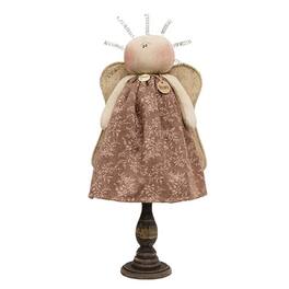 BreeBe - Peace Inspirational Angel on Spindle - mauve