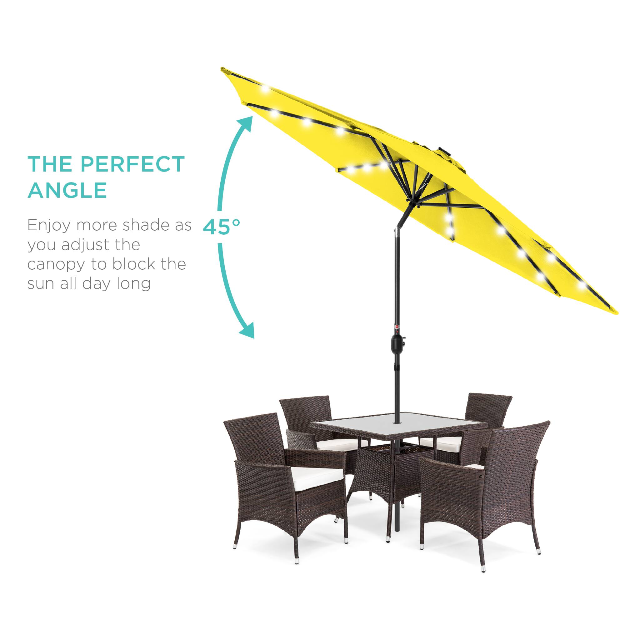 The perfect angle. Enjoy more shade as you adjust the canopy to block the sun all day long.
