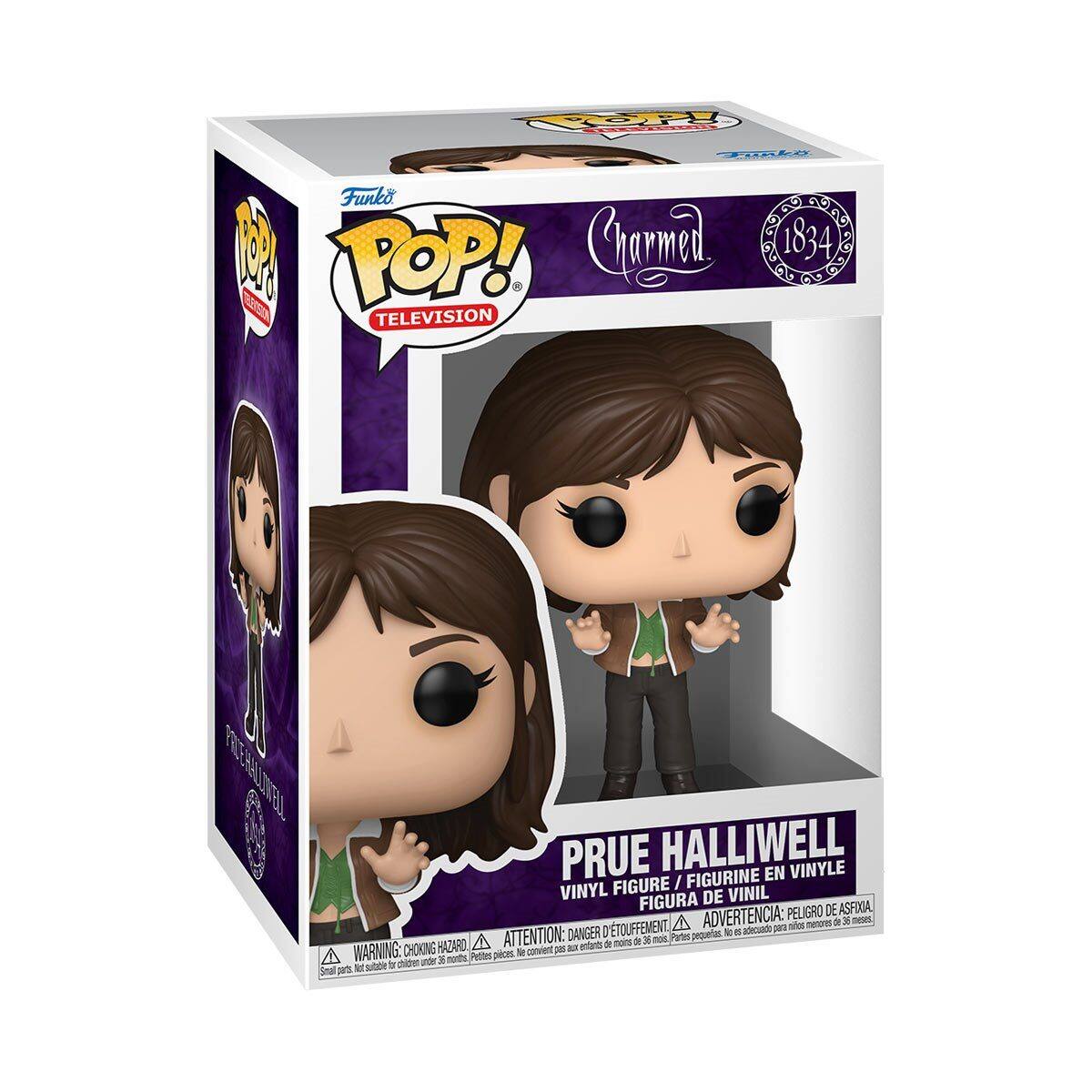 Op ruien Funko W Goma 1834 220 POP! TELEVISION FRIET FRLEAEONE CRSNL UONTEL PRUE HALLIWELL VINYLE FIGURINE EN FIGURE / VINYL DE VINIL FIGURA DE ASFIOA ADVERTENCIA: PELIGRO BoE A - nm dI x ATTENTION: DANGER I D'TOUFFEMENT Partes pequetes 1 . adou 01 A ae nm dE x mos CHOKING HADARO coenst I - entants WARNING: unds x months Pester pices D M stbe i chides Smal an

**Corrected Text:**

Funko POP! TELEVISION  
Charmed  
1834  
PRUE HALLIWELL  
VINYL FIGURE / FIGURINE EN VINYLE / FIGURA DE VINIL  
ADVERTENCIA: PELIGRO DE ASFIXIA / ATTENTION: DANGER D'ÉTOUFFEMENT / WARNING: CHOKING HAZARD - Small parts. Not for children under 3 years.