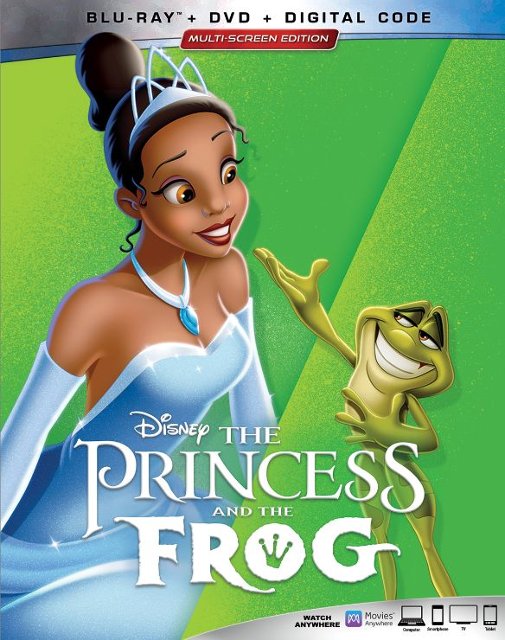 Front Standard. The Princess and the Frog [Includes Digital Copy] [Blu-ray/DVD] [2009].