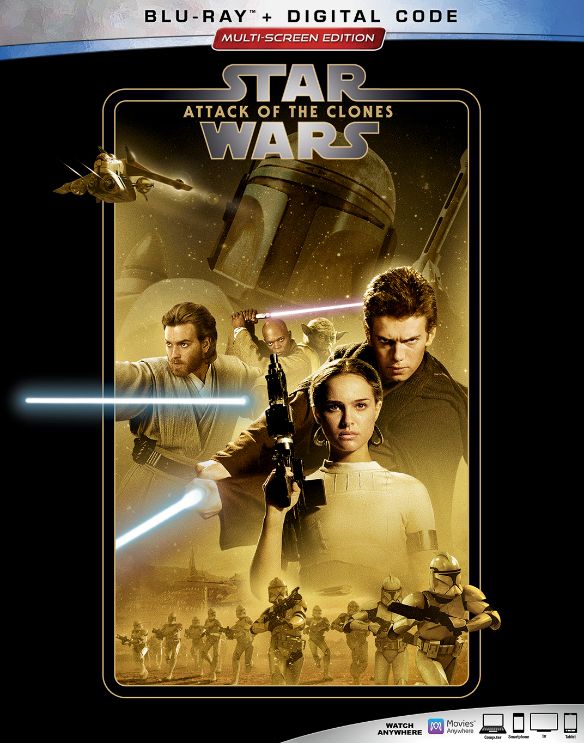Star Wars: Attack of the Clones [Includes Digital Copy] [Blu-ray] [2002]