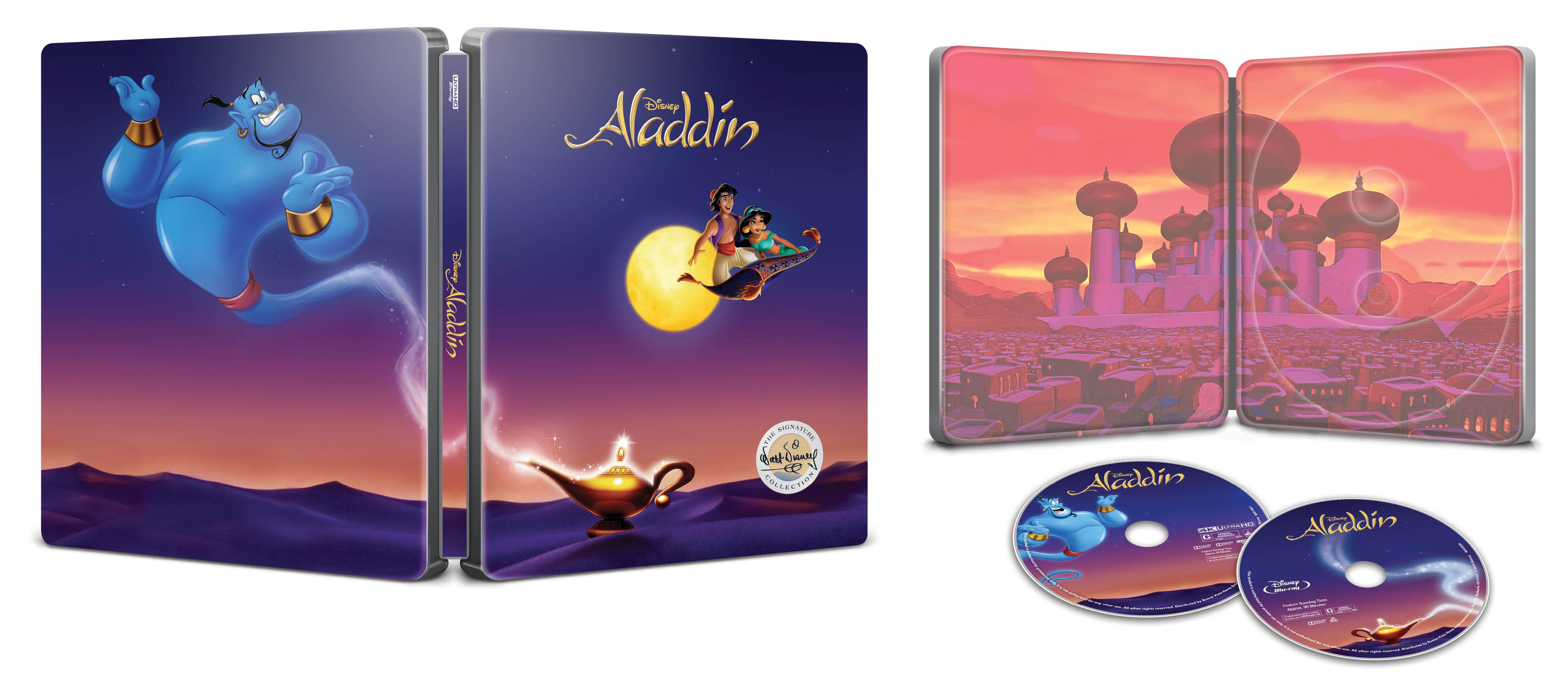 Aladdin Signature Collection Steelbook Dig Copy 4k Ultra Hd Blu Ray Blu Ray Only Best Buy 4k Ultra Hd Blu Ray Blu Ray 1992 Best Buy