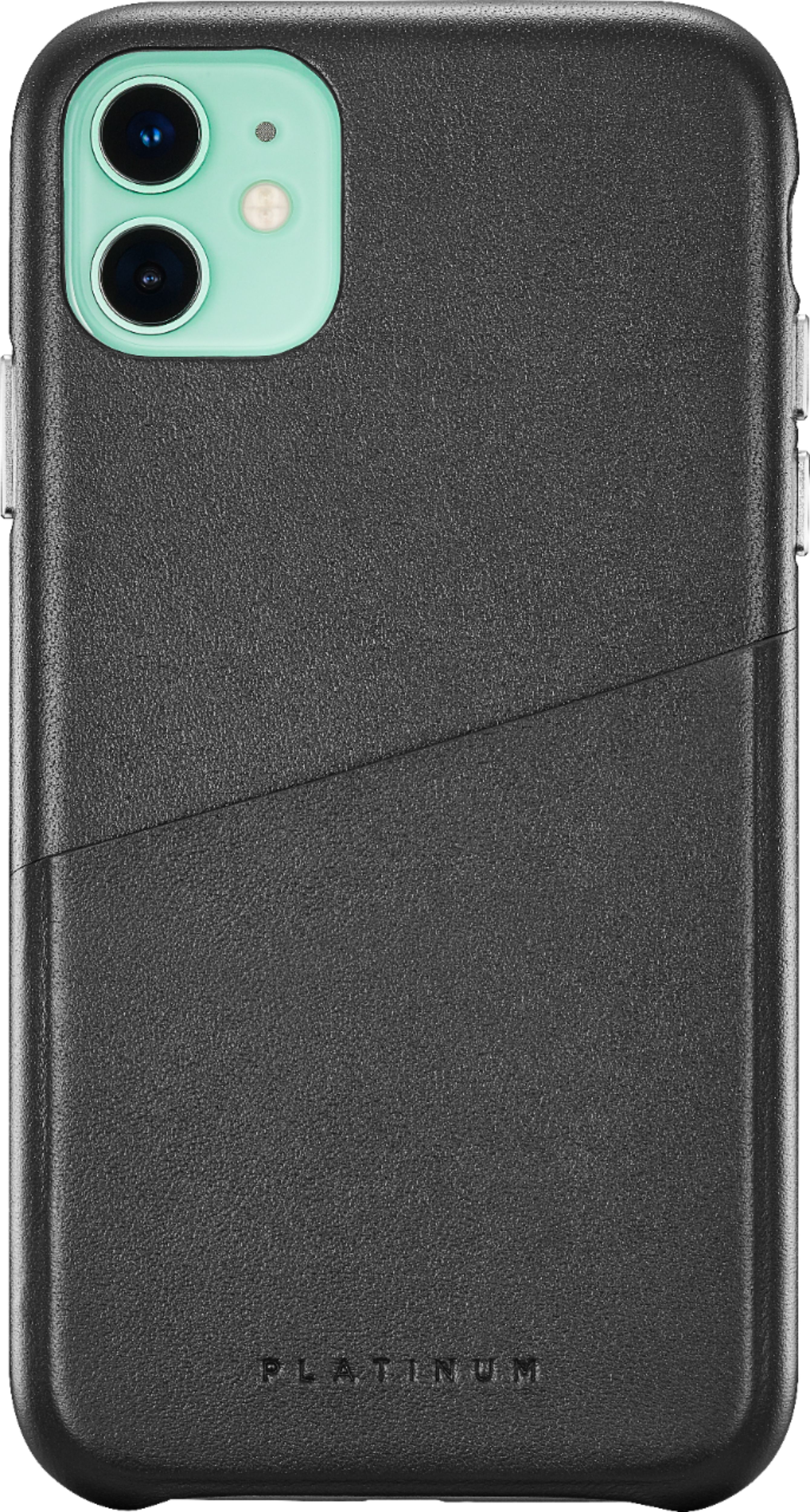 Platinum™ - Leather Wallet Case for Apple® iPhone® 11 - Black