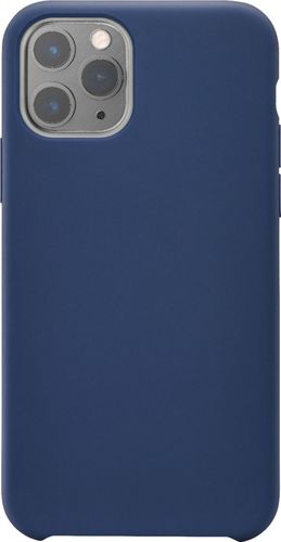 Insignia - Silicone Hard Shell Case for Apple iPhone 11 Pro - Midnight Navy Blue