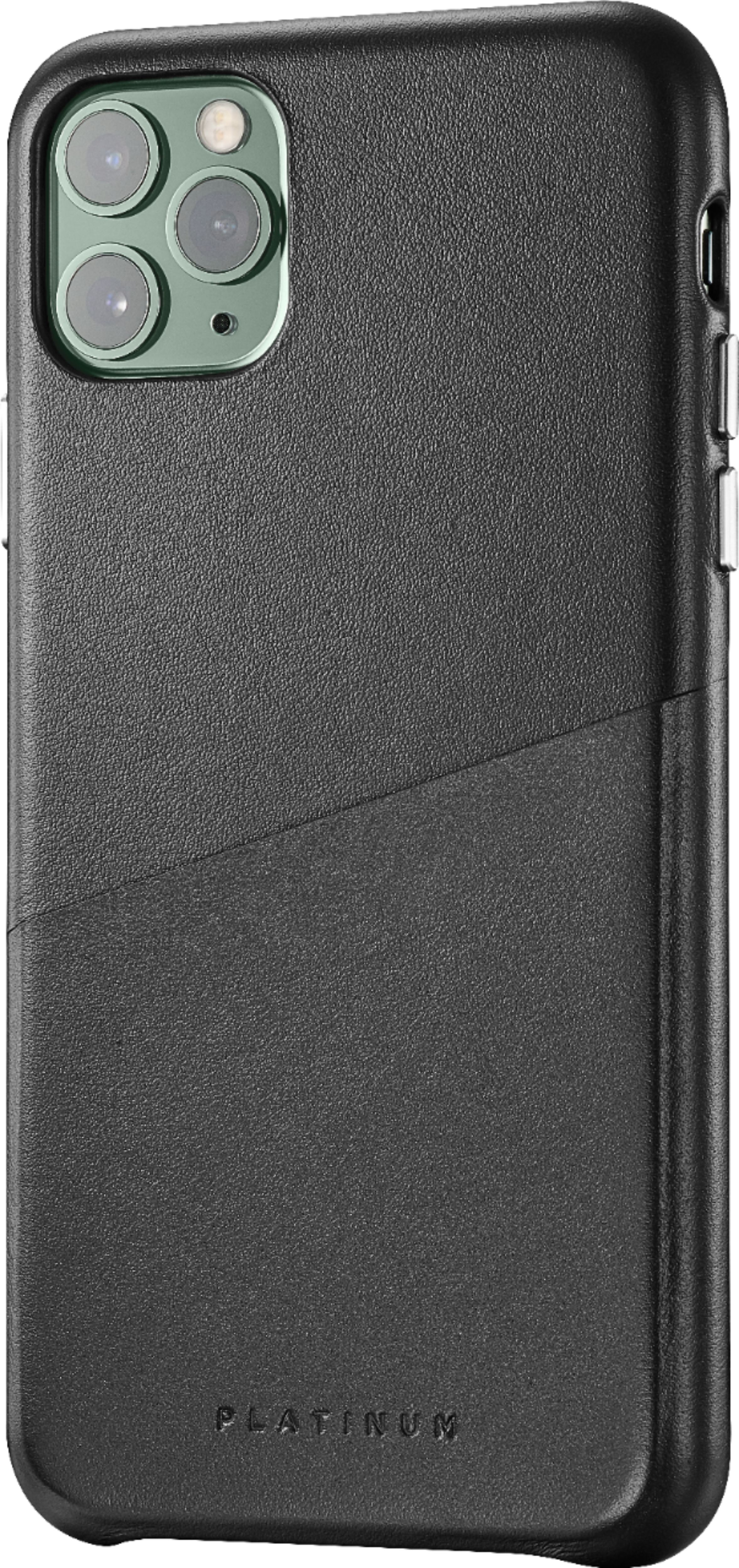 Platinum Leather Wallet Case For Apple Iphone 11 Pro Max Black Pt Maxilclbw Best Buy
