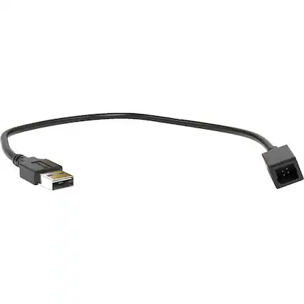 Front. Maestro - Factory USB to Male USB Adapter for Select Subaru Vehicles - Black.