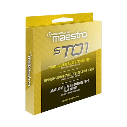 Front. Maestro - Antenna Adapter for Select Toyota Vehicles - Black.