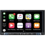 Front Zoom. Alpine - 7" - Android Auto/Apple® CarPlay™ - Built-in Navigation - Bluetooth - In-Dash Digital Media Receiver - Black.