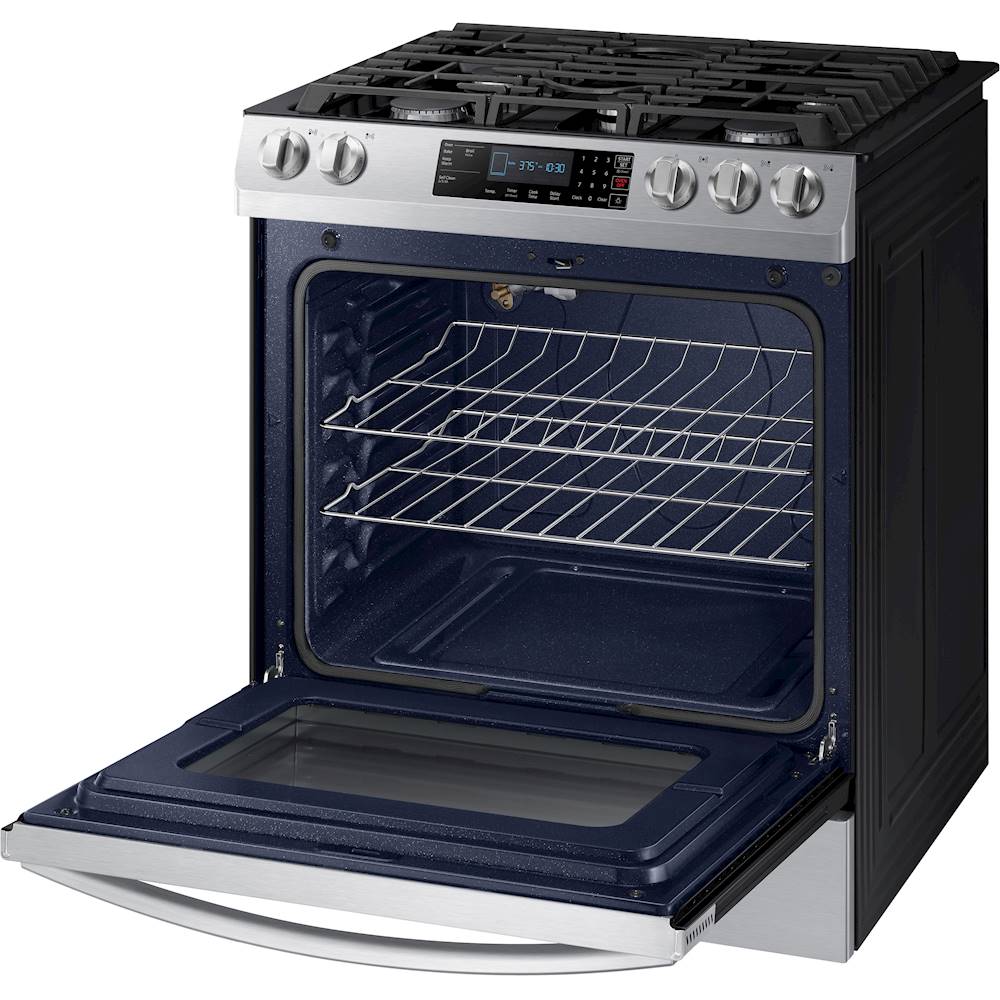 Best Buy Samsung 5.8 Cu. Ft. SlideIn Gas Range with Selfcleaning