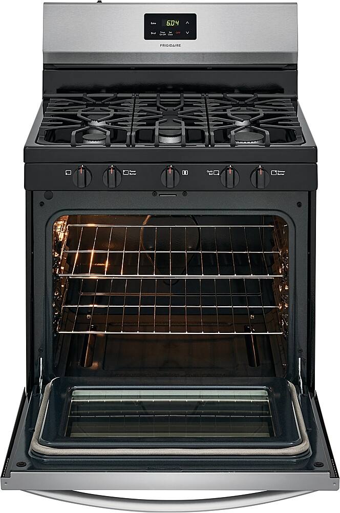 Alt View 16. Frigidaire - 5.0 Cu. Ft. Freestanding Gas Range - Stainless steel.