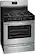 Left. Frigidaire - 5.0 Cu. Ft. Freestanding Gas Range - Stainless steel.