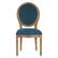 Front Zoom. OSP Home Furnishings - Lillian Oval Back Chair - Klein Azure.