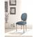 Alt View Zoom 13. OSP Home Furnishings - Lillian Oval Back Chair - Klein Azure.