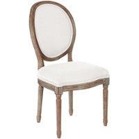 OSP Home Furnishings - Lillian Oval Back Chair - Linen - Front_Zoom