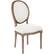 Front. OSP Home Furnishings - Lillian Oval Back Chair - Linen.