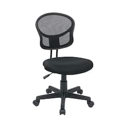 OSP Home Furnishings - Mesh Task Chair - Black - Front_Zoom