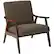 Front. OSP Home Furnishings - Davis Mid-Century Fabric Armchair - Klein Otter.