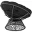 Alt View 11. OSP Home Furnishings - Papasan Chair - Black.