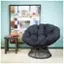 Alt View 12. OSP Home Furnishings - Papasan Chair - Black.