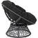 Left Zoom. OSP Home Furnishings - Papasan Chair - Black.