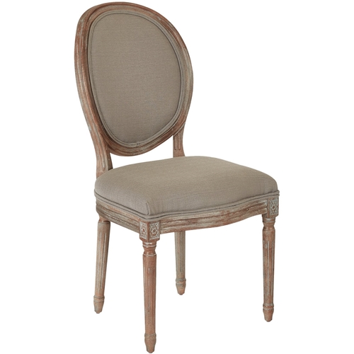 AveSix - Lillian Collection Traditional Fabric Chair - Klein Otter was $214.99 now $171.99 (20.0% off)