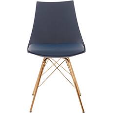 Front. OSP Home Furnishings - Oakley Chair - Navy/Gold.
