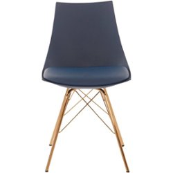 OSP Home Furnishings - Oakley Chair - Navy/Gold - Front_Zoom