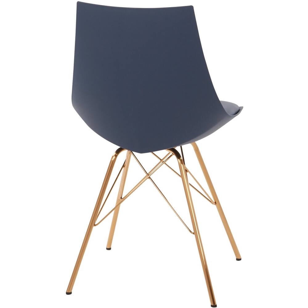Alt View 11. OSP Home Furnishings - Oakley Chair - Navy/Gold.