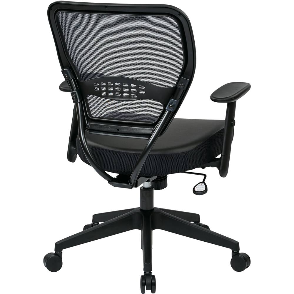 Alt View 11. Space Seating - 57 Series Bonded Leather Office Chair - Black.