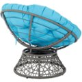 Alt View Zoom 11. OSP Designs - Papasan Metal & Wicker Lounge Chair - Blue.