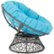 Alt View Zoom 12. OSP Designs - Papasan Metal & Wicker Lounge Chair - Blue.