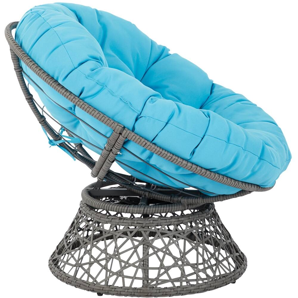 Alt View 12. OSP Home Furnishings - Papasan Chair - Blue.