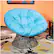 Alt View 13. OSP Home Furnishings - Papasan Chair - Blue.