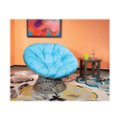 Alt View Zoom 14. OSP Designs - Papasan Metal & Wicker Lounge Chair - Blue.