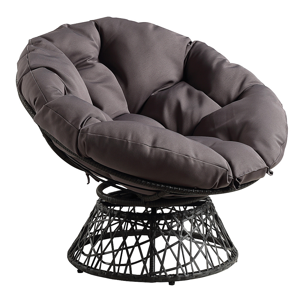 Angle View: OSP Home Furnishings - Papasan Chair - Gray