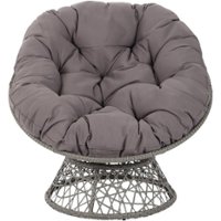 OSP Home Furnishings - Papasan Chair - Gray - Front_Zoom