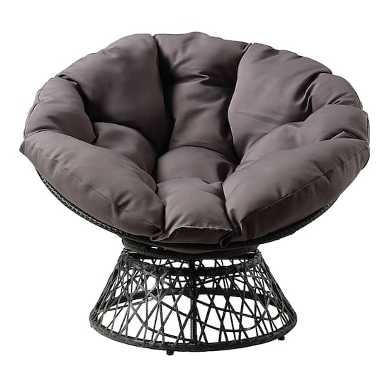 OSP Home Furnishings Papasan Chair Gray BF25292 GRY Best Buy